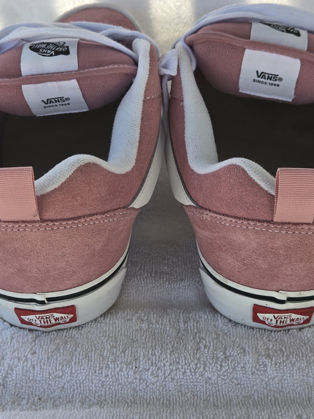 Vans Knu Skool Pink Suede White Sidestripe Chunky Skate Shoes Men 11 - Picture 3 of 8